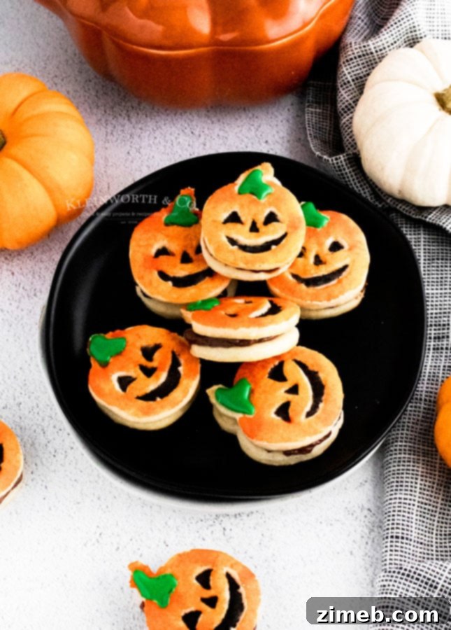 Tutorial for Pumpkin Shortbread Cookies and Halloween baking