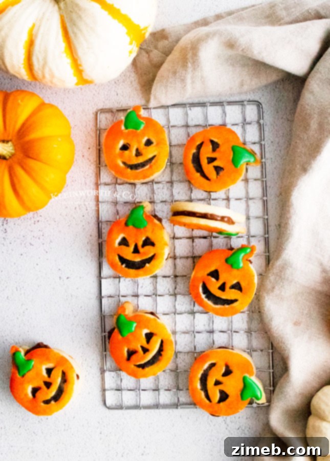 Recipe for Pumpkin Shortbread Cookies with step-by-step tutorial