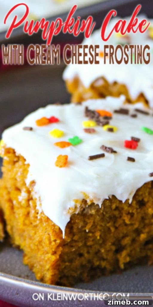 Simple Pumpkin Perfection with Cream Cheese Frosting 2 Easy Pumpkin Cake Recipe topped with Cream Cheese Frosting