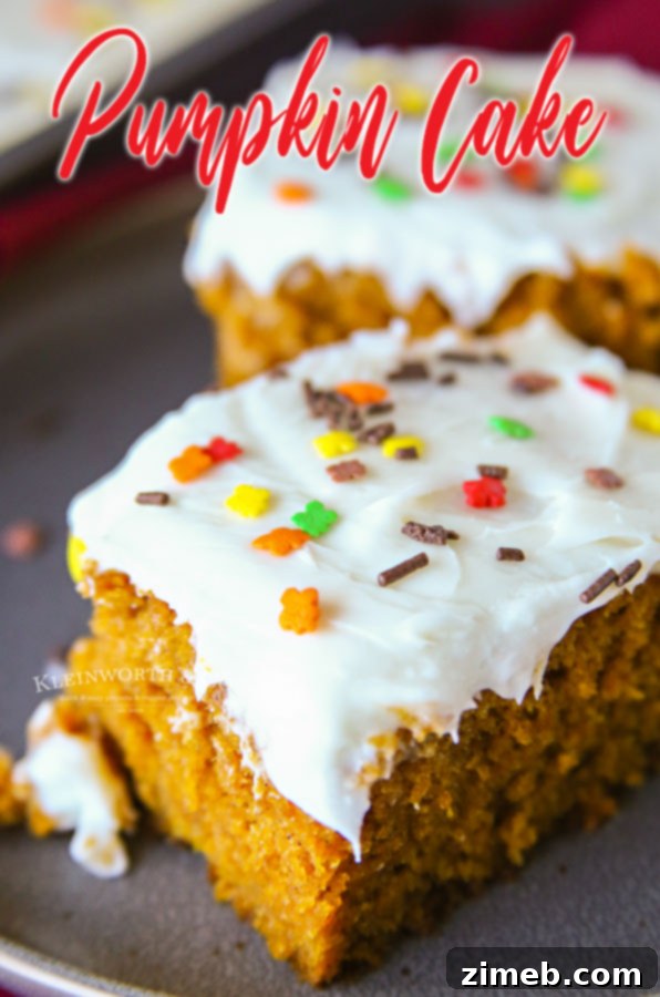Simple Pumpkin Perfection with Cream Cheese Frosting 15 Easy Pumpkin Cake Recipe topped with Cream Cheese Frosting