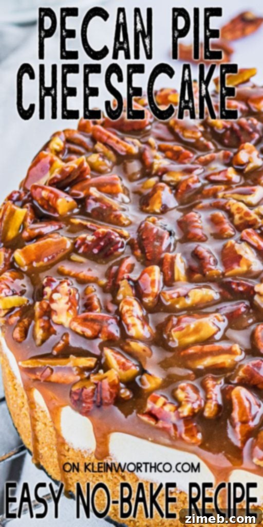 Ultimate No-Bake Pecan Pie Cheesecake 2 No-Bake Pecan Pie Cheesecake