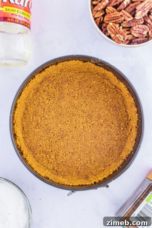 Ultimate No-Bake Pecan Pie Cheesecake 6 crust for no bake cheesecake