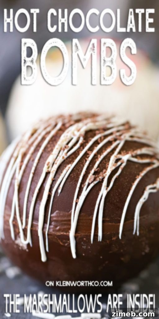 Mug-Melting Cocoa Surprises 2 Assortment of chocolate marshmallow hot chocolate bombs in various flavors