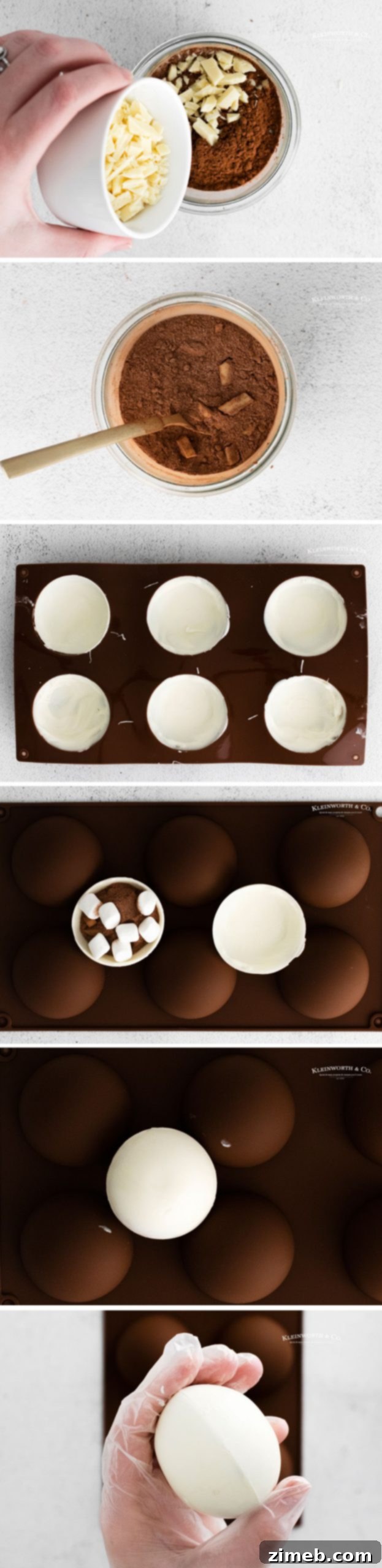 Mug-Melting Cocoa Surprises 20 Step-by-step hot chocolate bomb tutorial images