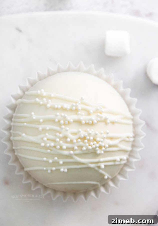 Mug-Melting Cocoa Surprises 4 Recipe for White Chocolate Hot Cocoa Bombs