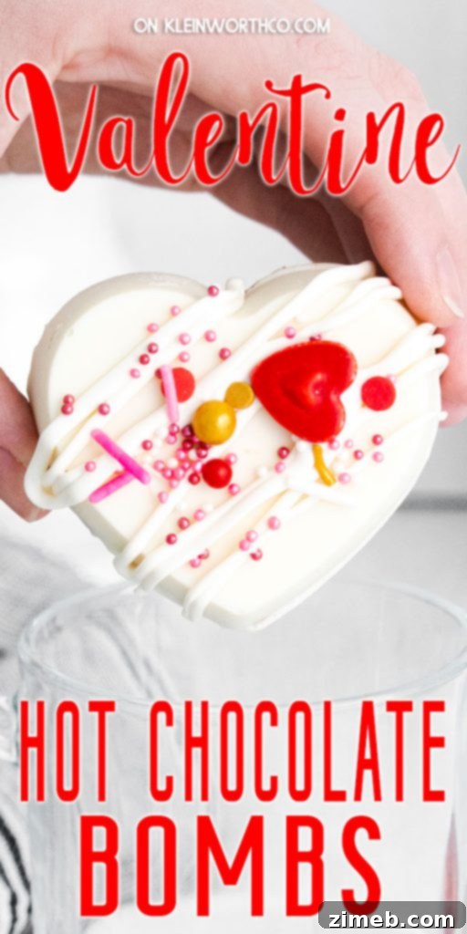 Mug-Melting Cocoa Surprises 36 Valentine Hot Chocolate Bombs with pink and red sprinkles