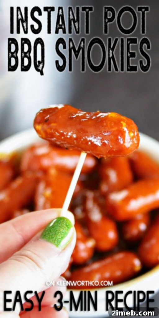 Sticky Sweet Instant Pot BBQ Smokies 2 Instant Pot BBQ Smokies