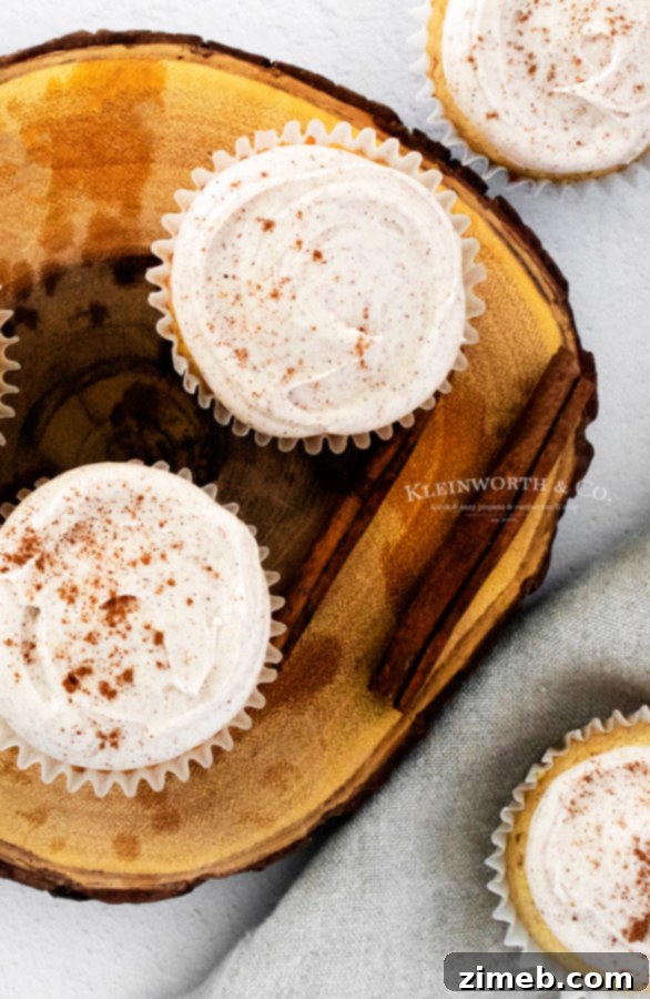 Fall Cupcakes Cinnamon Vanilla Bean, ready for frosting