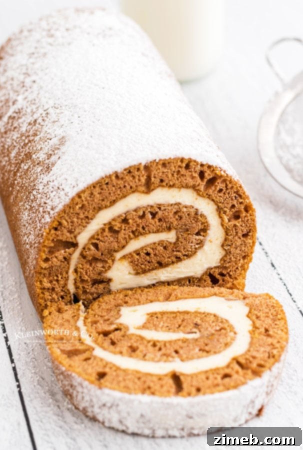 Decadent Pumpkin Roll with Bourbon Caramel Swirl 4 Pumpkin cake roll with rich bourbon caramel frosting