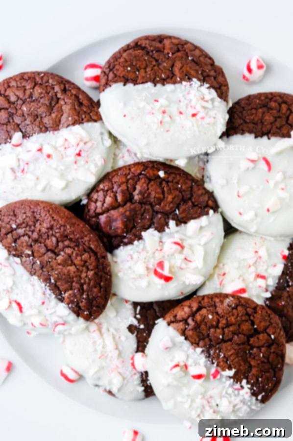 How to make Double Chocolate Peppermint Cookies step-by-step