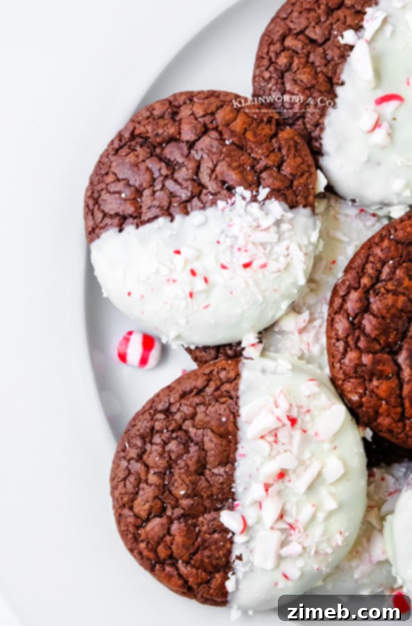 Christmas cookies decorated with white chocolate and candy canes
