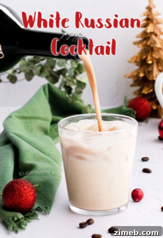 The Dude's Signature Sip 20 White Russian Cocktail