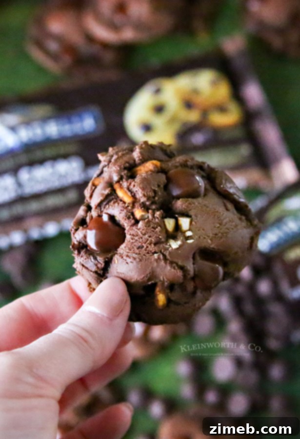 Salty-Sweet Brownie Cookie Crunch 11 How to make Chocolate Pretzel Brownie Cookies