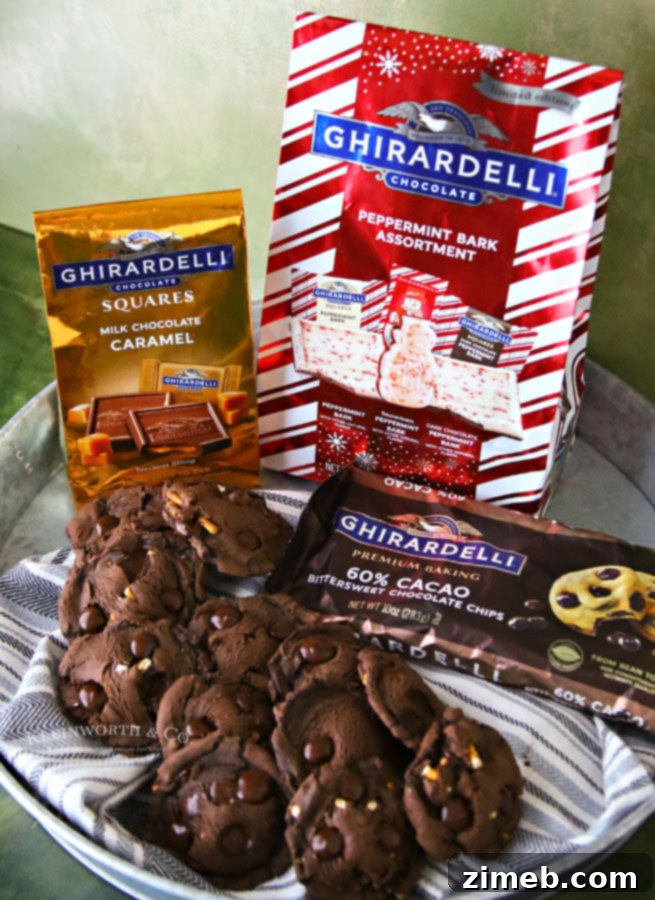 Salty-Sweet Brownie Cookie Crunch 3 Ghirardelli Holiday Gift Tray