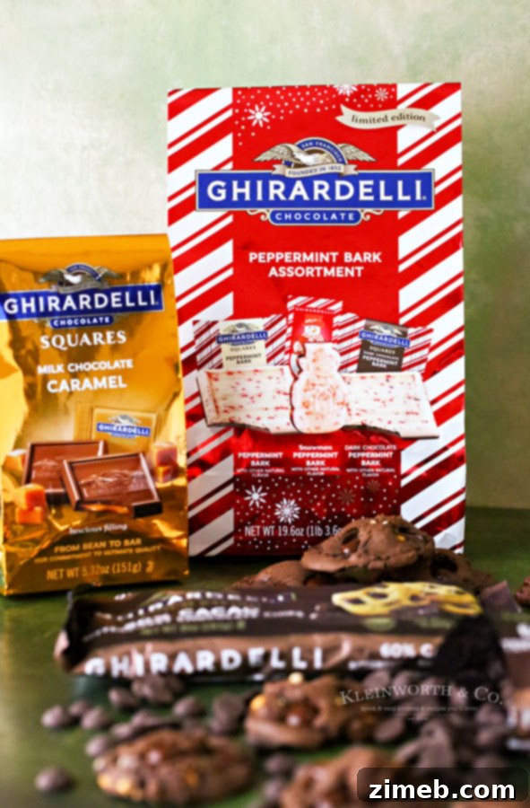 Salty-Sweet Brownie Cookie Crunch 6 Ghirardelli Squares - Holiday Gift Bags
