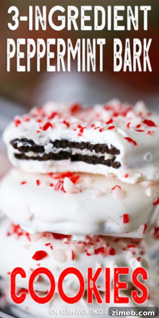 Festive Peppermint Bark Cookies for the Holidays