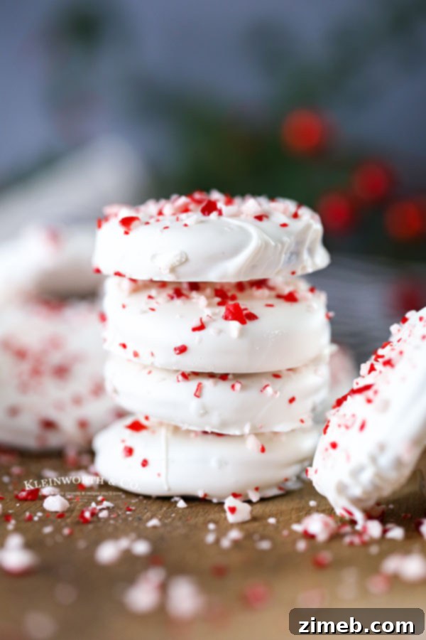 How to make Peppermint Bark Cookies, step by step