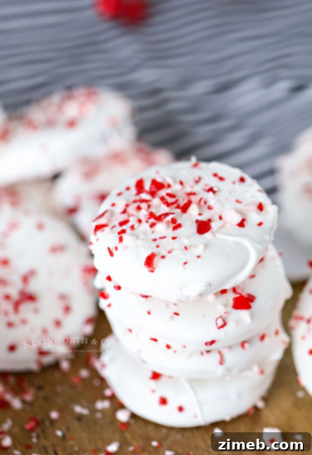 Holiday cookies with peppermint bark