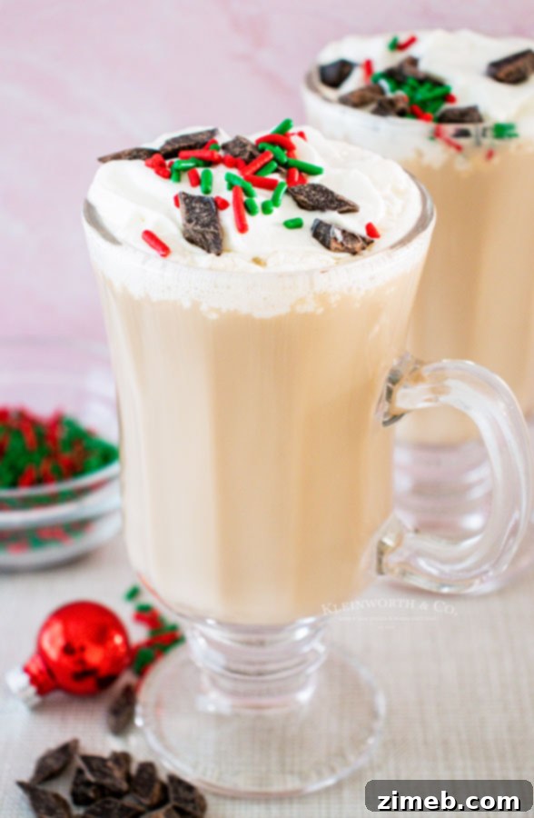 Christmas Coffee Recipe, ingredients in a mug