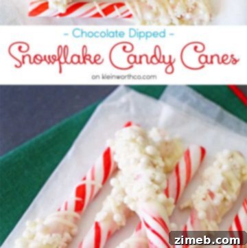 Divine Delights 19 Chocolate Snowflake Candy Canes