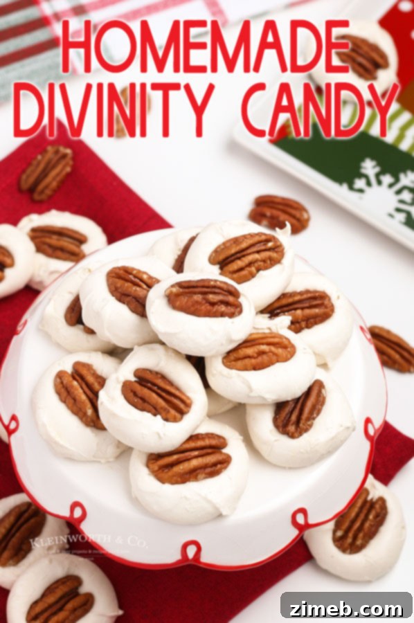 Divine Delights 25 Homemade Divinity Candy, a cherished holiday tradition.