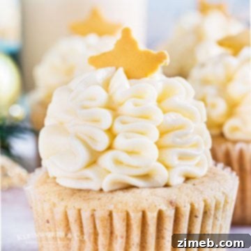 Christmas Eggnog Cupcakes