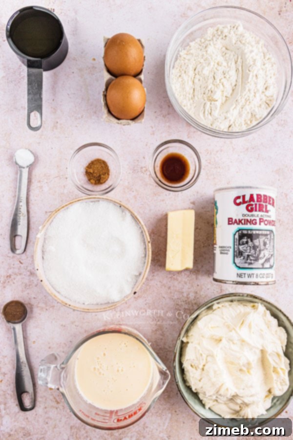Eggnog Cupcake Ingredients