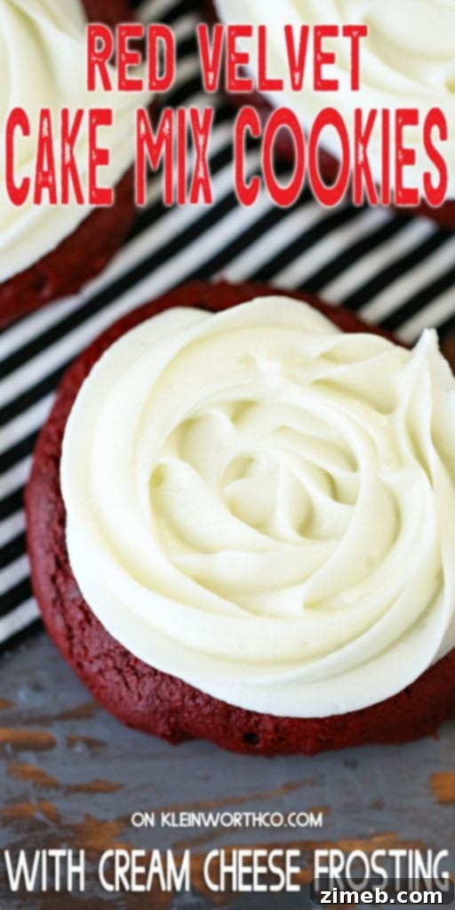 Cake Mix Red Velvet Delights 2 Red Velvet Cake Mix Cookies with cream cheese frosting