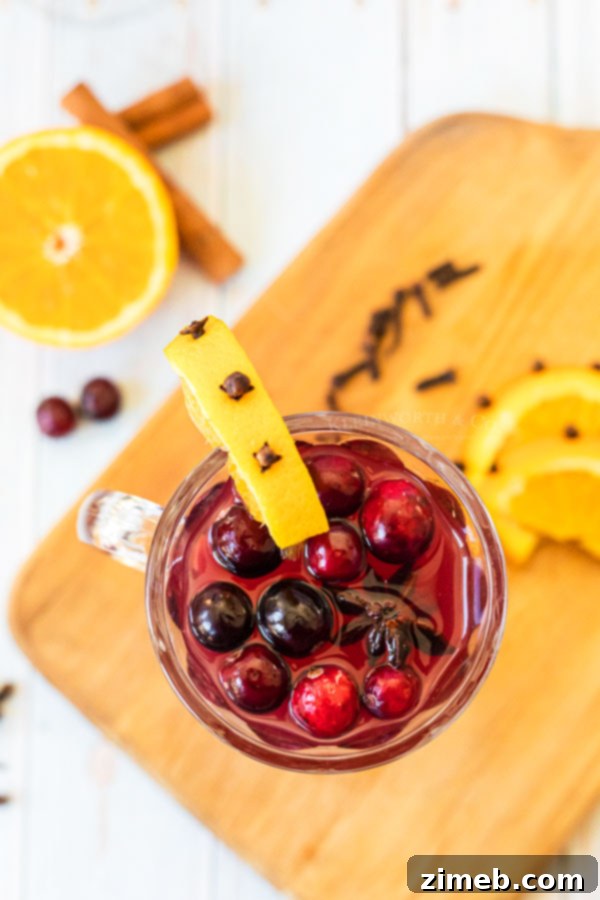 Crockpot wassail recipe for easy holiday entertaining.