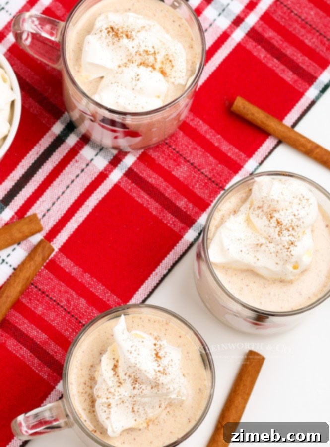 Easy Non-Alcoholic Eggnog for Kids at Christmas