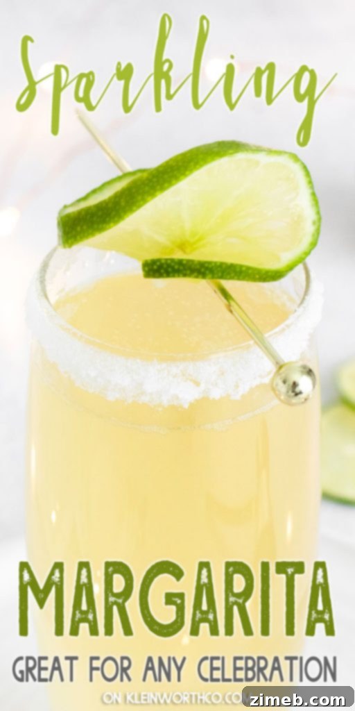 Bubbly Champagne Margarita 2 Sparkling Champagne Margarita, a festive cocktail for celebrations