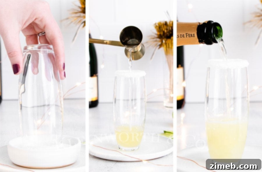 Bubbly Champagne Margarita 6 Steps to make Sparkling Champagne Margarita, including ingredients