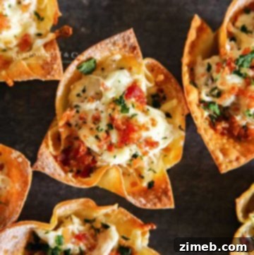 Chicken Ranch Wonton Cups