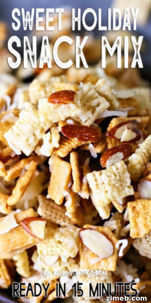 Sweet Holiday Snack Mix