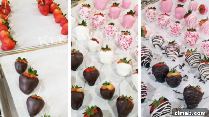 Step by step - Chocolate Covered Strawberries