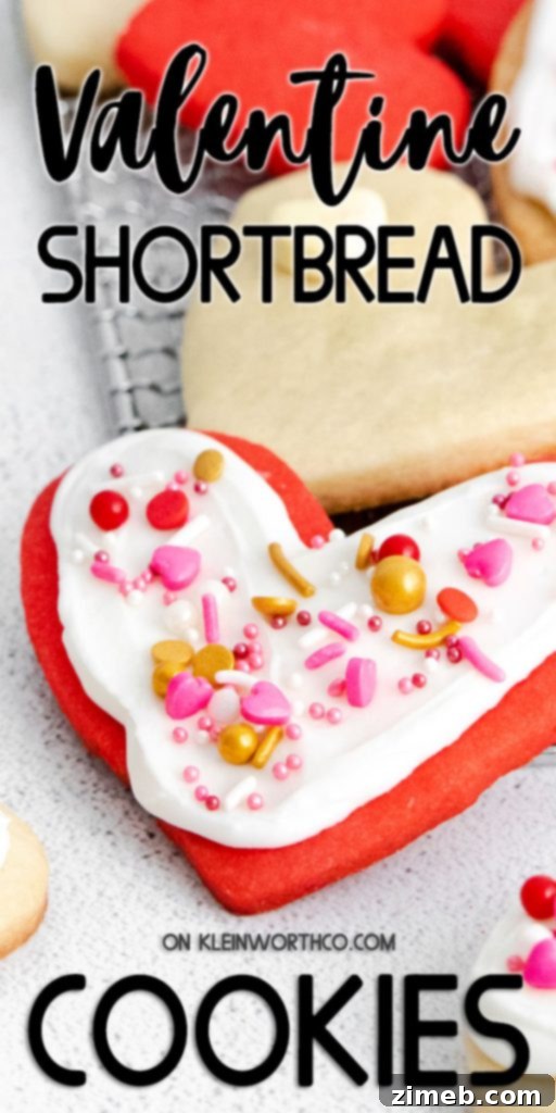 Sweetheart Shortbread 2 Valentine Shortbread Cookies