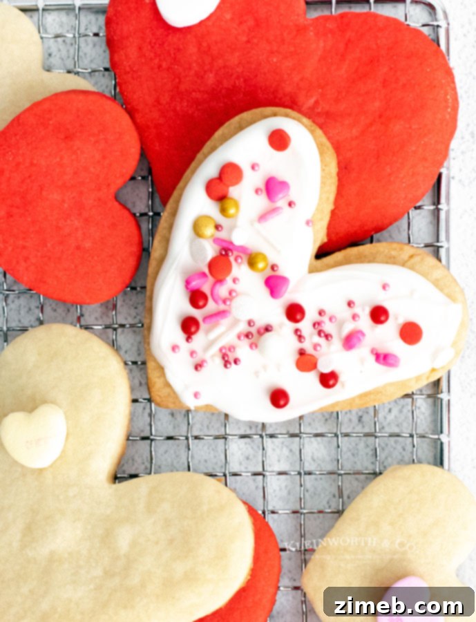 Sweetheart Shortbread 13 Frosted heart cookie