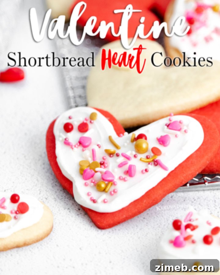 Sweetheart Shortbread 15 Valentine Shortbread Cookies for sharing