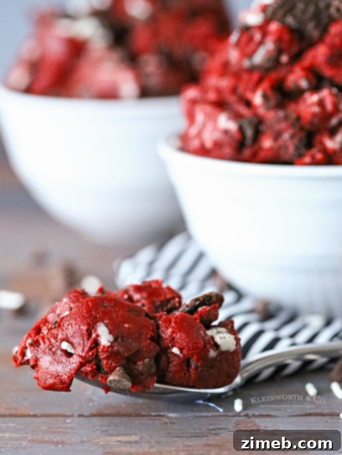 Crimson Cookie Indulgence 5 Red Velvet Egg Free Cookie Dough