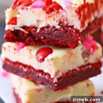 Valentine Red Velvet Brownies recipe