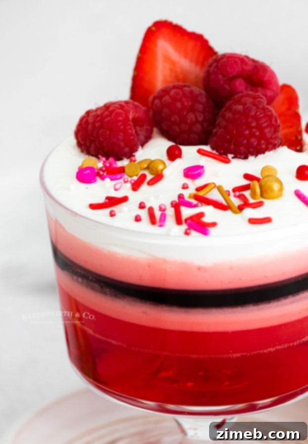 Valentine's Day Layered Jello Delight 16 Best layered jello