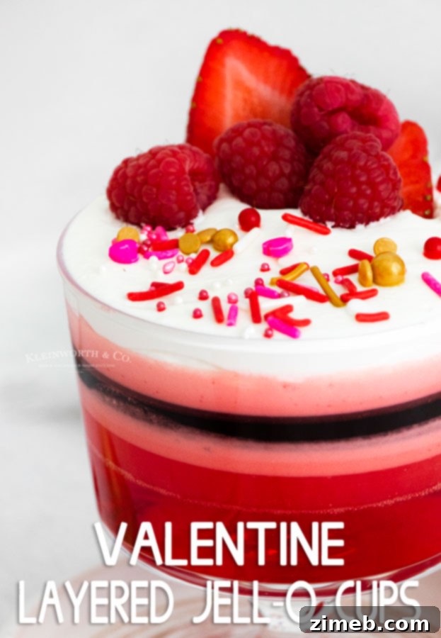 Valentine's Day Layered Jello Delight 19 Valentine Layered Jello Recipe