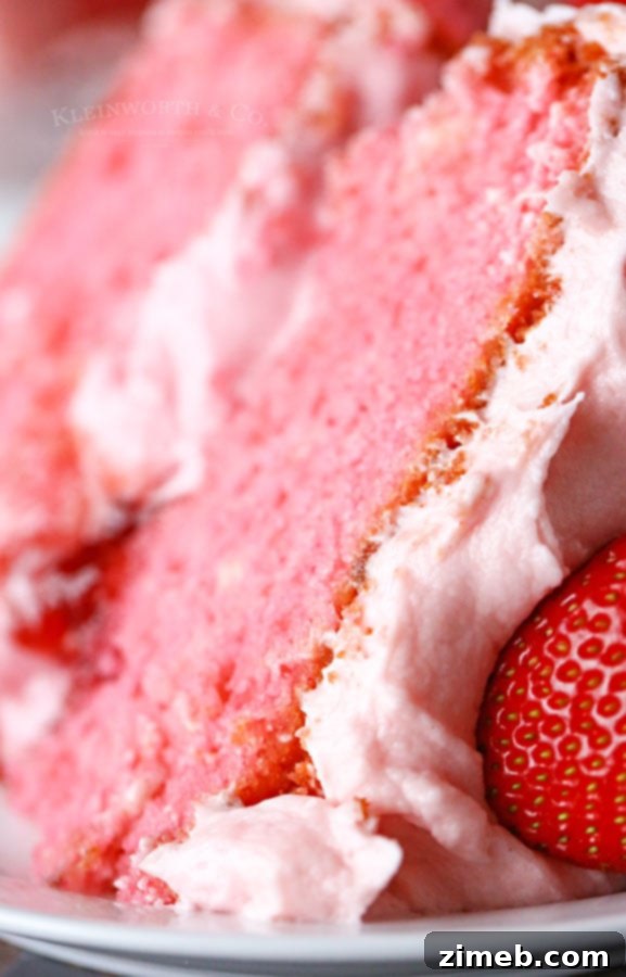 2 layer Strawberry Cake