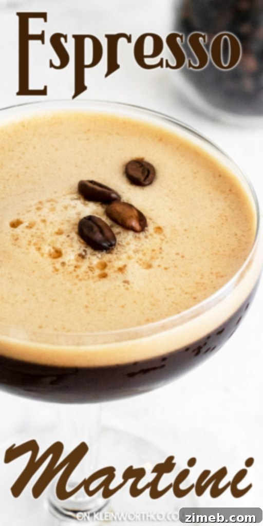 Espresso Martini Recipe, a sophisticated blend of coffee, vodka, hazelnut, and chocolate liqueurs, perfect for any occasion.