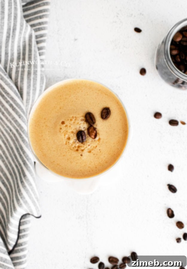 Espresso cocktail, perfectly mixed and ready to enjoy.