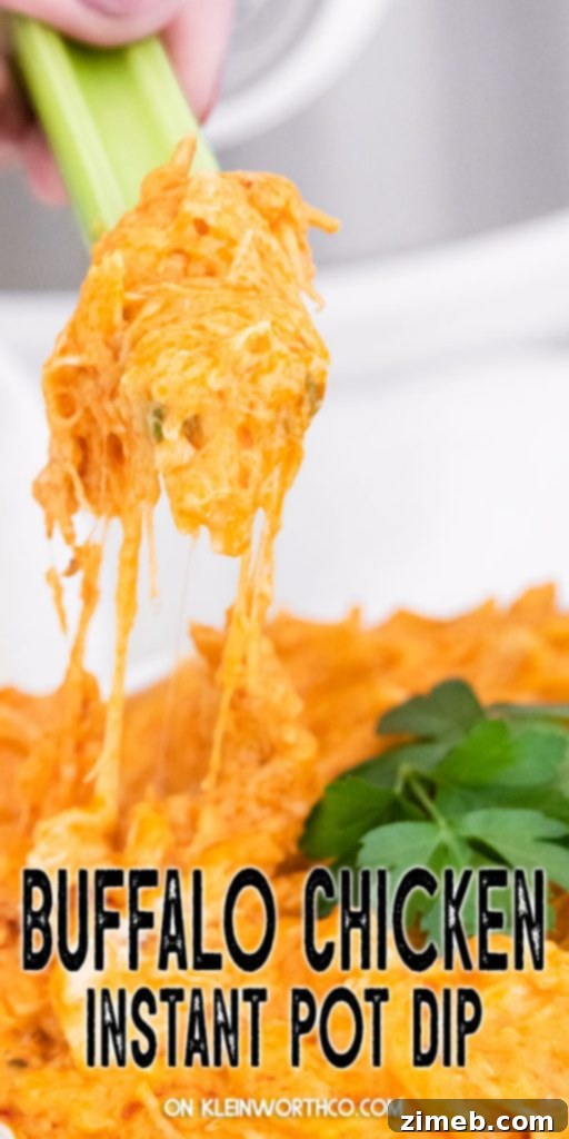 Instant Pot Buffalo Chicken Dip