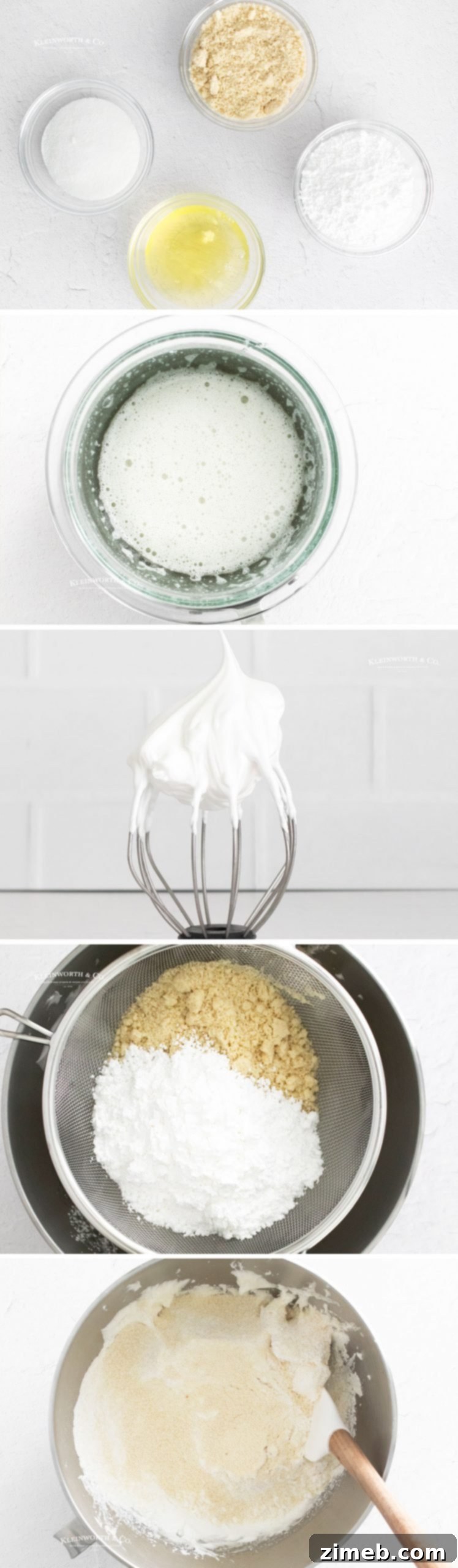 Step-by-step guide on how to make Strawberry Macaron cookie shells