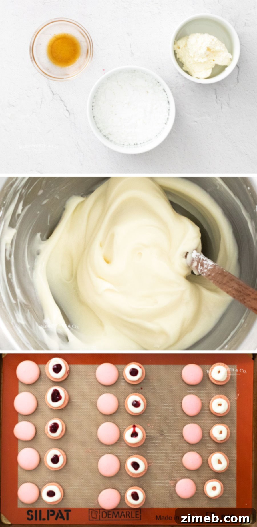 How to make the delicious strawberry filling for Macaron cookies