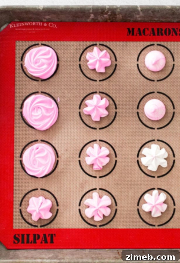 Vanilla Cloud Kisses 11 before baking Meringue Cookies