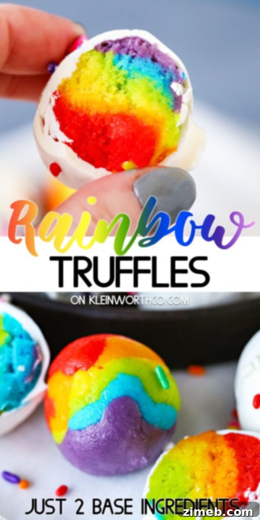 Whimsical Rainbow Truffles 20 Rainbow Truffles Recipe
